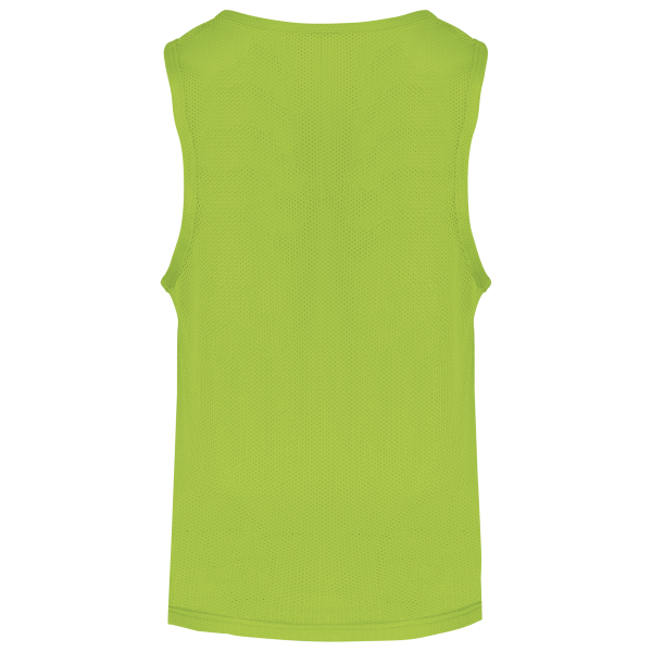 Licht trainingshesje van mesh kids Fluorescent Green 6/10 jaar Licht trainingshesje van mesh kids Fluorescent Green 6/10 jaar