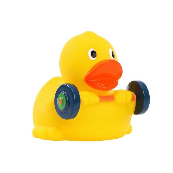Squeaky duck weightlifter Squeaky duck weightlifter