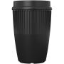 Cirrus 350 ml beker met 360° deksel - Zwart
