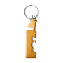 BREBEL sleutelhanger met ingebouwde flesopener - geel