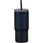 Westin 540 ml RCS gerecyclede dubbelwandige thermosbeker met rietje - Marineblauw Westin 540 ml RCS gerecyclede dubbelwandige thermosbeker met rietje - Marineblauw