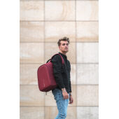 Bobby Hero Regular, anti-diefstal rugzak, rood, zwart