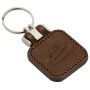 Sleutelhanger P02743, Leder, Bruin