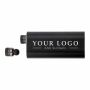 Aluminium 2-in-1 powerbank Letitia zwart