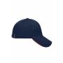 5 Panel Sandwich Cap navy/red one size