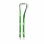 Polyester Pantone-gematchte zeefdruk keycord met 2 clips