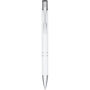 Moneta geanodiseerde aluminium balpen (blauwe inkt) - Wit