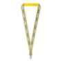 Polyester keycord met reflecterende overlay Polyester keycord met reflecterende overlay