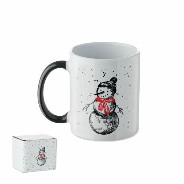 FESTIMUG - Keramische kerst mok 300ml - Zwart/Rood FESTIMUG - Keramische kerst mok 300ml - Zwart/Rood