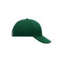 6 Panel Cap Laminated dark green one size