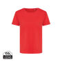 IQONIQ Yala dames lichtgewicht gerecycled katoen t-shirt, luscious red (L)