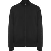 Ulan unisex sweater met volledige rits - Zwart - 3XL