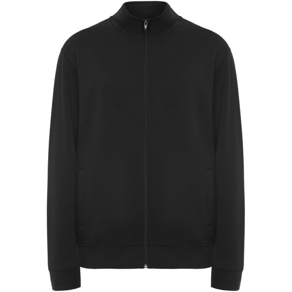 Ulan unisex full zip sweater - Solid black - 3XL