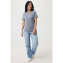 IQONIQ Brett gerecycled katoen t-shirt, light heather navy (XXS)