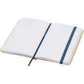 Reed A6 gerecycled notitieboek met harde kaft en effen pagina's - Oceaan blauw