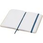 Reed A6 recycled hard cover notebook with plain pages - Ocean blue