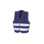 CORE JUNIOR ENHANCED VISIBILITY VEST, NAVY, 4/6, RESULT