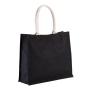 Jute Strandtas Black One Size