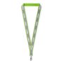 Polyester keycord met reflecterende overlay Polyester keycord met reflecterende overlay