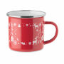 SEASOMEL - Kerst emaille mok 300ml - Rood