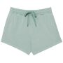 Ecologisch damesshort French Terry  washed jade green XXL