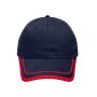 6 Panel Piping Cap navy/red one size