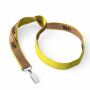 Zeefdruk lanyard van kurk en polyester Zeefdruk lanyard van kurk en polyester
