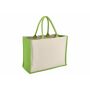 Jute-Katoen Tote OEKO-TEX® 42.5 x 19 x 32cm 320g/m² - Lichtgroen