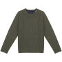 Ecologische dikke gebreide herentrui Organic Khaki S
