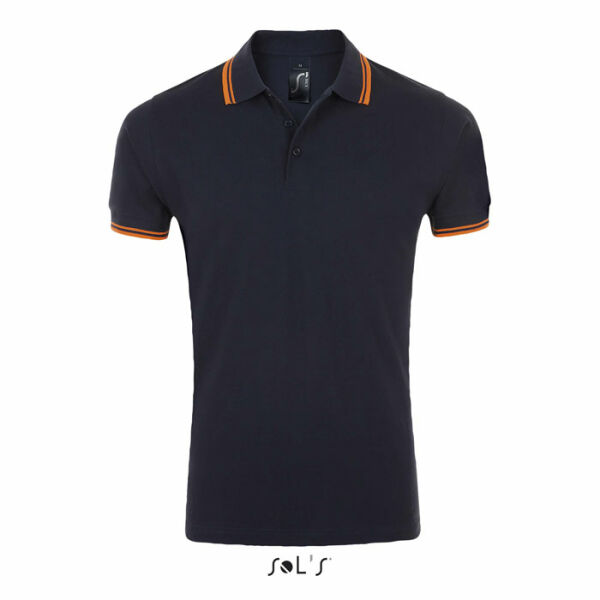 PASADENA MEN - PASADENA MEN POLO 200 - XXL - French Navy/Neon Orange PASADENA MEN - PASADENA MEN POLO 200 - XXL - French Navy/Neon Orange