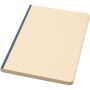 Liliana A5 sugarcane and RPET soft cover notebook - Ocean blue