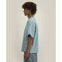 Hazener - Het unisex relaxed interlock T-shirt - Pebble Blue (XXS) Hazener - Het unisex relaxed interlock T-shirt - Pebble Blue (XXS)