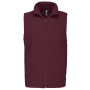 Bodywarmer van microfleece heren Wine 4XL