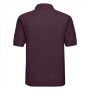 RUS Men Classic Polycotton Polo, Burgundy, S