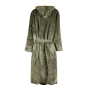 VINGA Louis luxury plush GRS RPET robe size S-M, green