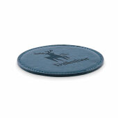 POSA - Ronde onderzetter in PU - Marineblauw POSA - Ronde onderzetter in PU - Marineblauw