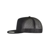 7 Panel Classic Trucker Cap - Black/Black - One Size