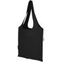 Madras Blend 140 g/m² GRS-gecertificeerde, gerecyclede, opvouwbare katoenen draagtas, 7 liter - Zwart Madras Blend 140 g/m² GRS-gecertificeerde, gerecyclede, opvouwbare katoenen draagtas, 7 liter - Zwart