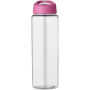 H2O Active® Vibe 850 ml sportfles met tuitdeksel - Transparant/Roze
