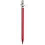 SMART balpen van gerecycled aluminium met draaimechanisme (zwarte inkt) - Rood