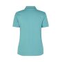 Poloshirt | biologisch kantoen| dames - Stoffige aqua, S