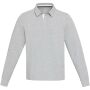 Clyde unisex organic rugbypolo sweatshirt - Gemêleerd grijs - 2XS Clyde unisex organic rugbypolo sweatshirt - Gemêleerd grijs - 2XS