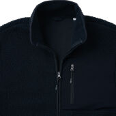 Iqoniq Diran gerecycled polyester pile-fleece jas, zwart (XL)