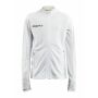 Evolve full zip jr white 134/140
