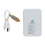 RCS gerecycled plastic 5.000 mAh powerbank, wit