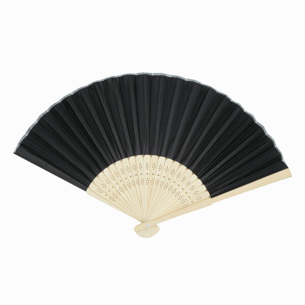 BAMBOO COOL - Opvouwbare waaier zwart BAMBOO COOL - Opvouwbare waaier zwart