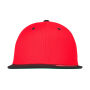 Classic Snapback 2-Tone Cap - Red/Black - One Size
