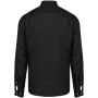 Linnen herenoverhemd Black XS Linnen herenoverhemd Black XS