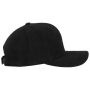 BRUSHED COTTON TWILL MID-PROFILE, BLACK, One size, FLEXFIT