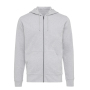Iqoniq Abisko recycled cotton zip through hoodie, heather grey (4XL)